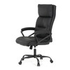 Kancelářské křeslo, houpací mechanismus, černá ekokůže, KA-Y346 BK