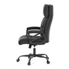 Kancelářské křeslo, houpací mechanismus, černá ekokůže, KA-Y346 BK