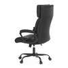 Kancelářské křeslo, houpací mechanismus, černá ekokůže, KA-Y346 BK