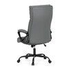 Kancelářské křeslo, houpací mechanismus, šedá ekokůže, KA-Y346 GREY