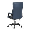 Kancelářské křeslo, houpací mechanismus, modrá ekokůže, KA-Y346 BLUE