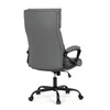 Kancelářské křeslo, houpací mechanismus, šedá ekokůže, KA-Y346 GREY