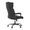 Kancelářské křeslo, houpací mechanismus, černá ekokůže, KA-Y346 BK
