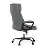Kancelářské křeslo, houpací mechanismus, šedá ekokůže, KA-Y346 GREY