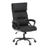 Kancelářské křeslo, houpací mechanismus, černá ekokůže, KA-Y346 BK