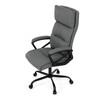 Kancelářské křeslo, houpací mechanismus, šedá ekokůže, KA-Y346 GREY