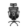 Kancelářská židle, synchronní mechanismus, černá síťovina, KA-Y358 BK