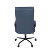 Kancelářské křeslo, houpací mechanismus, modrá ekokůže, KA-Y346 BLUE