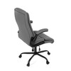 Kancelářské křeslo, houpací mechanismus, šedá ekokůže, KA-Y344 GREY