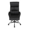 Kancelářské křeslo, houpací mechanismus, černá ekokůže, KA-Y346 BK