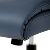 Kancelářské křeslo, houpací mechanismus, modrá ekokůže, KA-Y346 BLUE