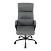 Kancelářské křeslo, houpací mechanismus, šedá ekokůže, KA-Y346 GREY