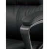 Kancelářské křeslo, houpací mechanismus, černá ekokůže, KA-Y346 BK