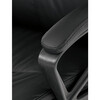 Kancelářské křeslo, houpací mechanismus, černá ekokůže, KA-Y346 BK