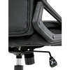 Kancelářské křeslo, houpací mechanismus, černá ekokůže, KA-Y346 BK