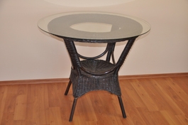 Ratanový stůl jídelní Wanuta hnědý