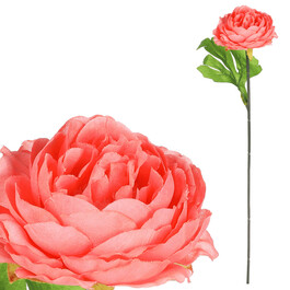 Pivoňka - umělá řezaná květina, lososová