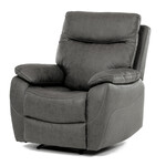 Polohovací křeslo, šedá, látka vintage, TV-4092 GREY3
