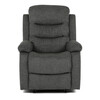 Polohovací křeslo, šedá, látka, TV-4086 GREY2