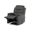 Polohovací křeslo, šedá, látka, TV-4086 GREY2