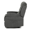 Polohovací křeslo, šedá, látka, TV-4086 GREY2