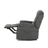 Polohovací křeslo, šedá, látka, TV-4086 GREY2