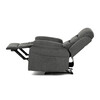 Polohovací křeslo, šedá, látka, TV-4086 GREY2
