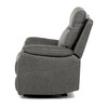 Polohovací křeslo, šedá, látka vintage, TV-4092 GREY3