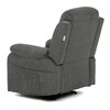 Polohovací křeslo, šedá, látka, TV-4086 GREY2