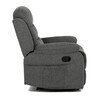 Polohovací křeslo, šedá, látka, TV-4086 GREY2