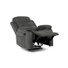 Polohovací křeslo, šedá, látka, TV-4086 GREY2