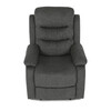 Polohovací křeslo, šedá, látka, TV-4086 GREY2