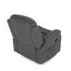 Polohovací křeslo, šedá, látka, TV-4086 GREY2