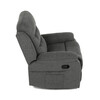 Polohovací křeslo, šedá, látka, TV-4086 GREY2