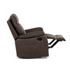 Polohovací křeslo, hnědá, látka vintage, TV-4092 BR3