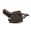 Polohovací křeslo, hnědá, látka vintage, TV-4092 BR3