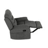 Polohovací křeslo, šedá, látka, TV-4086 GREY2