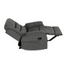 Polohovací křeslo, šedá, látka, TV-4086 GREY2
