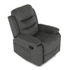 Polohovací křeslo, šedá, látka, TV-4086 GREY2