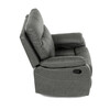 Polohovací křeslo, šedá, látka vintage, TV-4092 GREY3