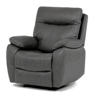 Polohovací křeslo, elektrické zabudované ovládání, šedá, látka vintage, TV-4094 GREY3