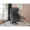 Polohovací křeslo, elektrické kabelové ovládání, šedá, látka, TV-7072 GREY2