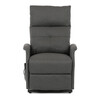 Polohovací křeslo, elektrické kabelové ovládání, šedá, látka, TV-5482 GREY2