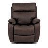 Polohovací křeslo, elektrické zabudované ovládání, hnědá, látka vintage, TV-4094 BR3