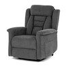 Polohovací křeslo, elektrické kabelové ovládání, šedá, látka, TV-7072 GREY2