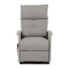 Polohovací křeslo, elektrické kabelové ovládání, krémová, látka, TV-5482 CRM2