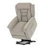 Polohovací křeslo, elektrické kabelové ovládání, béžová, látka, TV-7072 LAN2