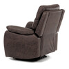 Polohovací křeslo, elektrické zabudované ovládání, hnědá, látka vintage, TV-4094 BR3