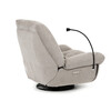 Polohovací křeslo, elektrické zabudované ovládání, béžová, látka, TV-7081 LAN2