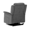 Polohovací křeslo, elektrické kabelové ovládání, šedá, látka, TV-7072 GREY2